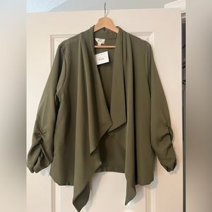 Perch by Blu Pepper Green Lightweight Blazer, NWT, 2X